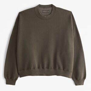 Abercrombie cropped essential crewneck sweatshirt